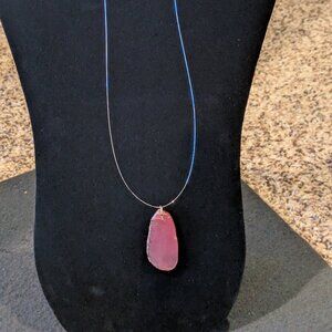 women homemade necklace